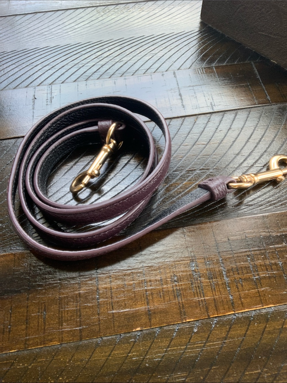 Coach Burgundy and Pink Stripe Satchel with Gold Hardware - Picture 8 of 8